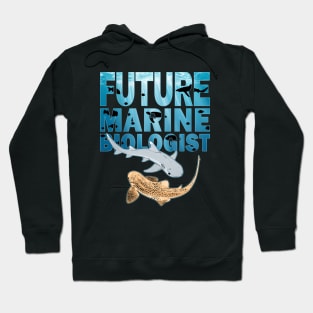 Leopard Shark and Whitetip Reef shark Hoodie